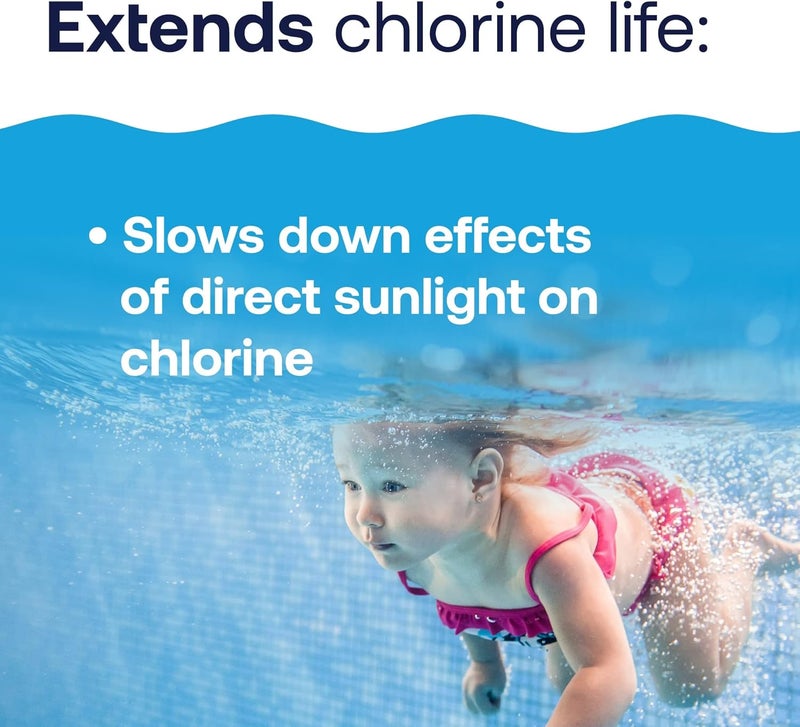 HTH 67061 Swimming Pool Care Pool Care Stabilizer, Swimming Pool Chemical Helps Chlorine Last Longer, Sunlight Protection, 4 Lbs - Image 3